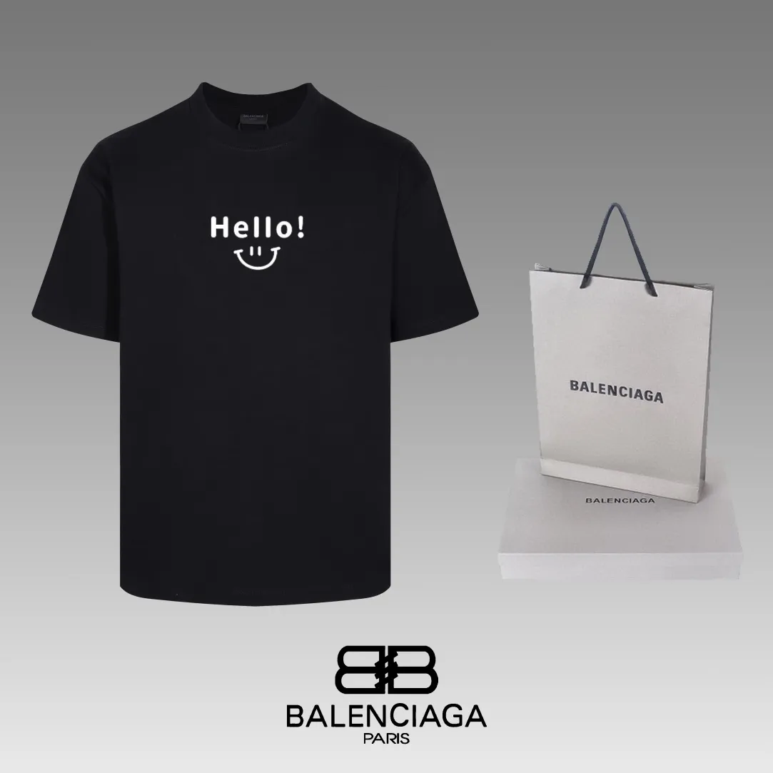 #「 Quality」 《BALENCIAGA 》24SS Classic T Quality - 2 - os 220 -26 280g - 320g - Quality ：Black White Size: XS-S-M-L